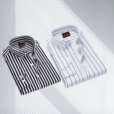 Full Sleeve check Formal Shirt for man 2pcs