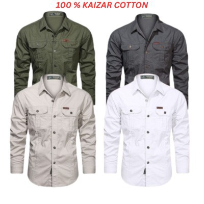Long sleeve shirt panel shirt for man 4pcs