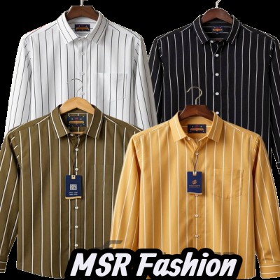 Full Sleeve check Formal Shirt for man 4pcs